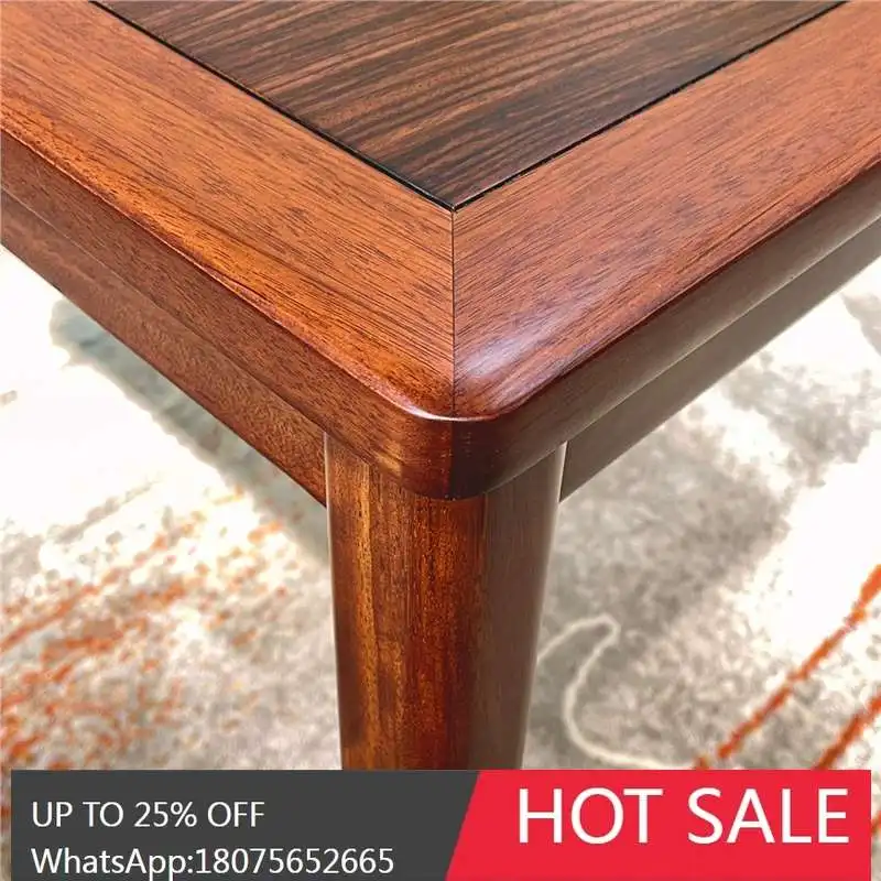 SGF Square Table Four-Sided Solid Wood Dining Table and Chairs Writing Chinese Style Furniture