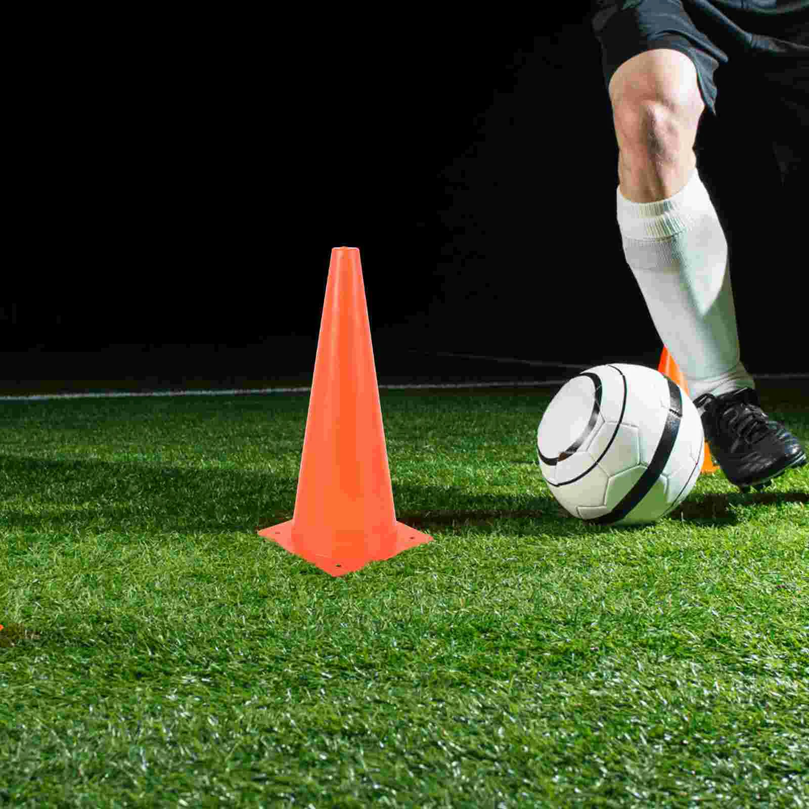 Conos de entrenamiento de fútbol para tráfico, cono de seguridad de 4 Uds., para conducir fútbol, deportes de estacionamiento naranja