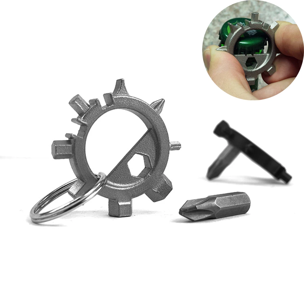 12 in 1 EDC Octopus Bicycle Repair Tools Outdoor Camping Multi Tool 3-10mm Hexagonal Screw Heads Screwdriver Bottle Opener