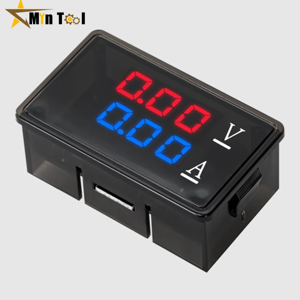 

AC70-480V/10A/100A Voltmeter Ammeter Blue + Red LED Amp Dual Digital Volt Meter Gauge Voltage Volt Amp Tester Panel Meter