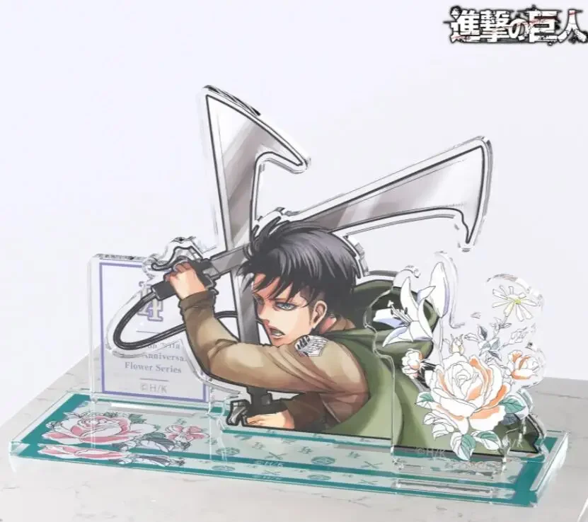 Game Eren Mikasa Erwin Levi Armin Acrylic Stand Doll Anime Figure Model Plate Cosplay Toy for Gift