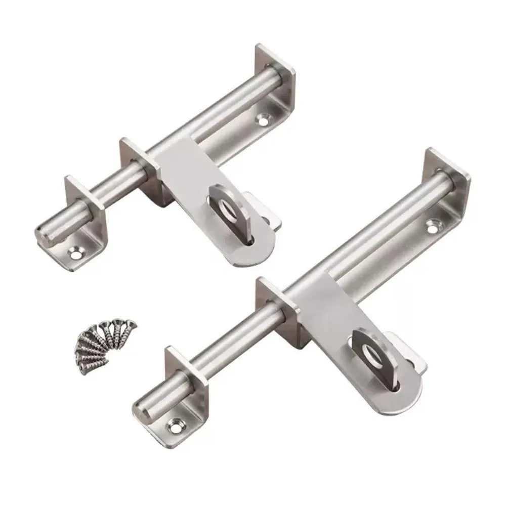 

304 Stainless Door Bolts Catch Lock Heavy Duty Safety Door Buckle Hasp 6/8 Inch Thickened Door Lock Buckle Closet Window Door