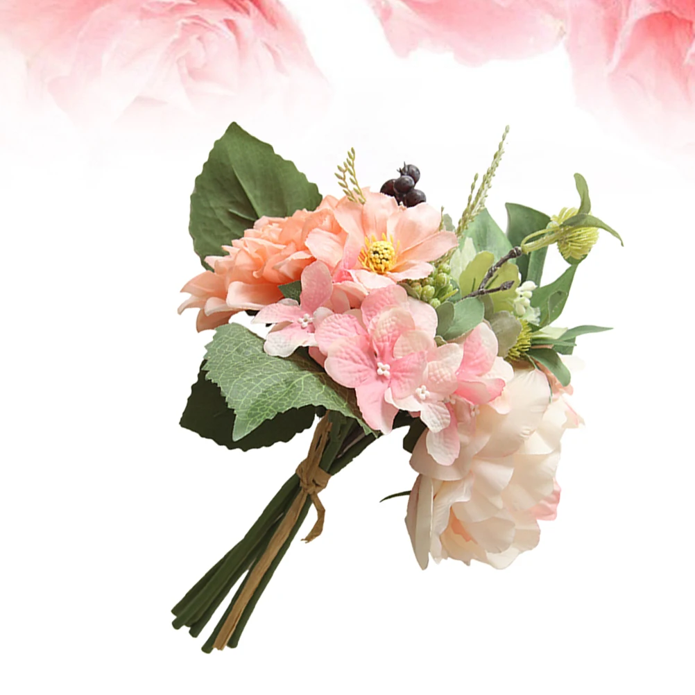 

Artificial Flower Decorative Penoy Bouquet Home Garden Bedroom Balcony Party nament Vibrant Realistic Design Maintenance Free