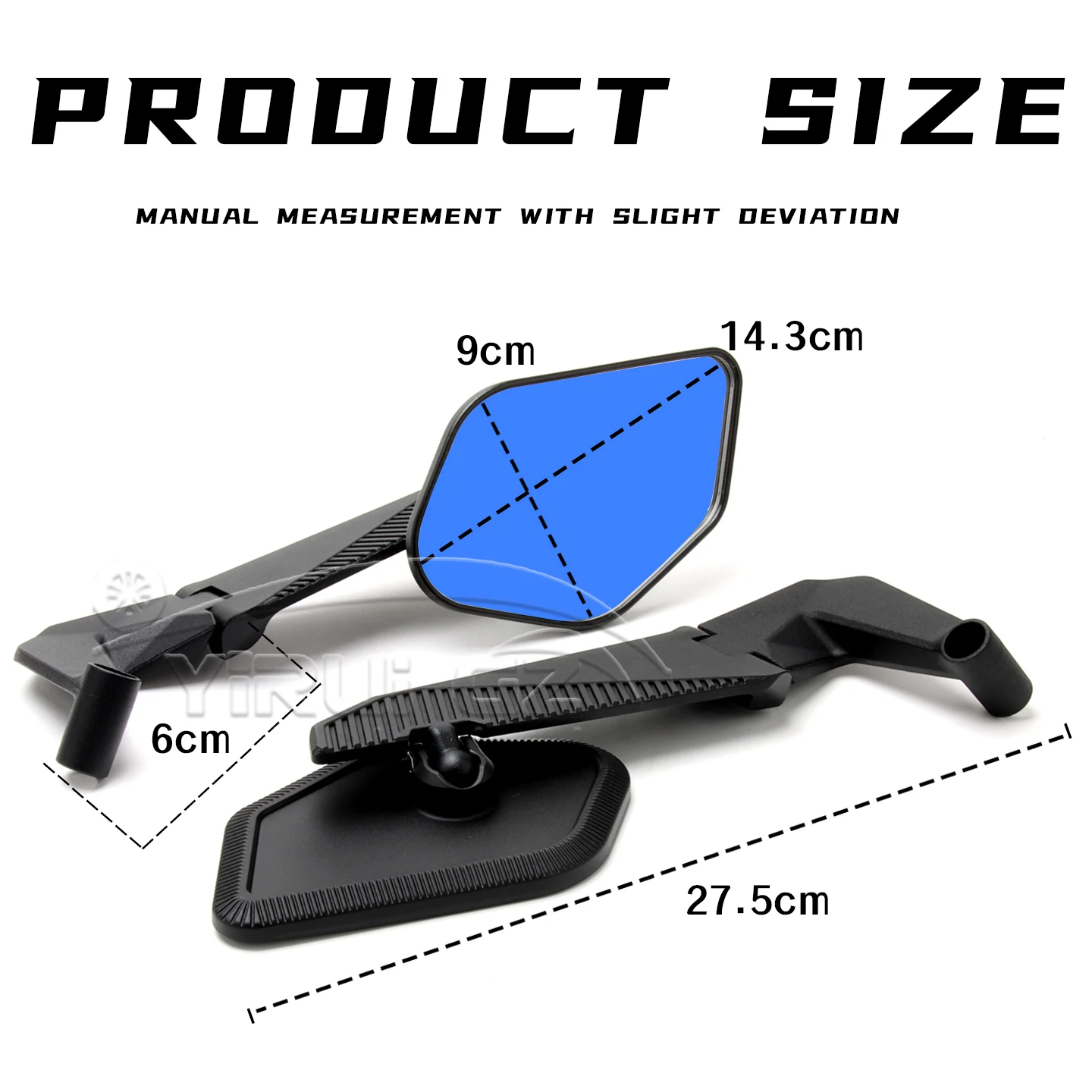 Stealth Winglets Rearview Mirror Tuono 125 660 1000 1100 Motorcycle Side View Mirror for Aprilia Mana 850 Dorsoduro 1200 750 900