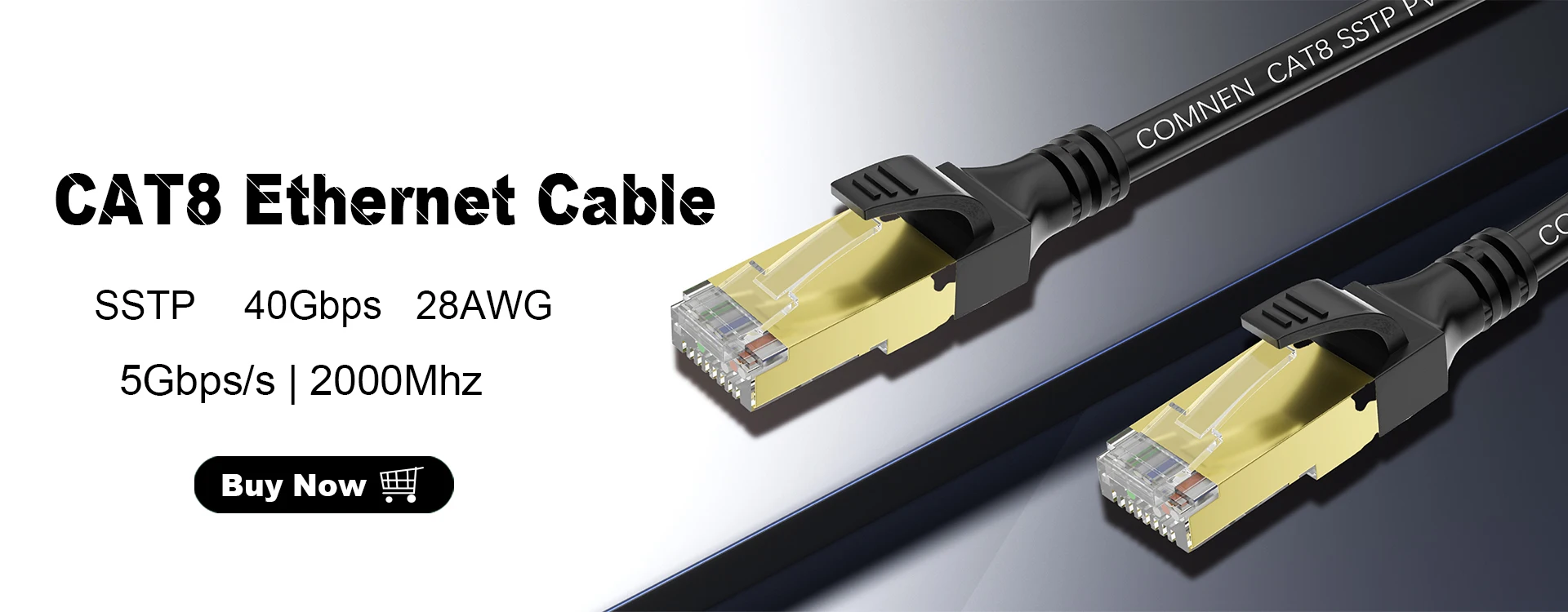 COMNEN Cat6A Ethernet Kabel RJ45 0.1-1.5m 10Gbps Schlanker kurzer Patch Verbinden Kabel UTP Netzwerk Lan Kabel für PC Außen Xbox Computer – Detail 2