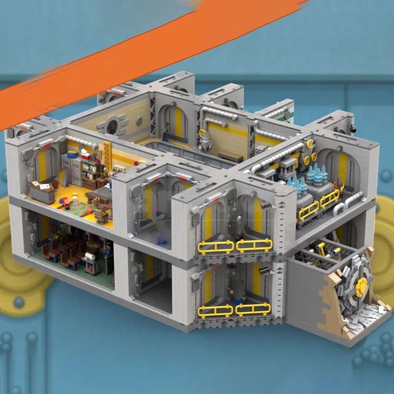 Moc modelo de construção tijolo apocalipse castelo subterrâneo tecnologia modular blocos de construção presente brinquedos natal diy conjunto montagem