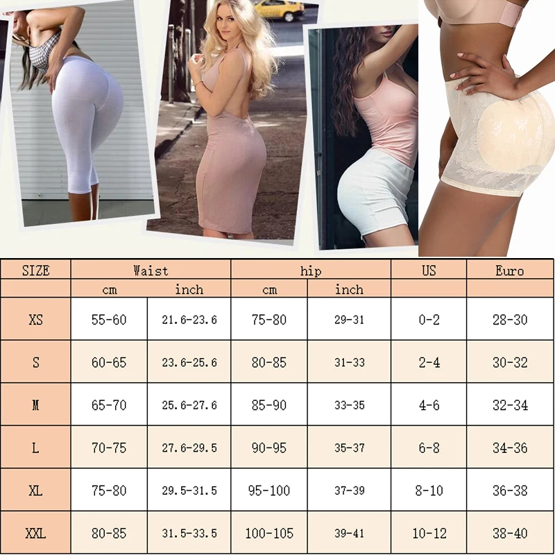 GUUDIA Hip Enhancer From Hip To Butt Body Shaper Panties Lace Jacquard Super Soft Shapewear Briefs Elastic Booty Enhance Butt