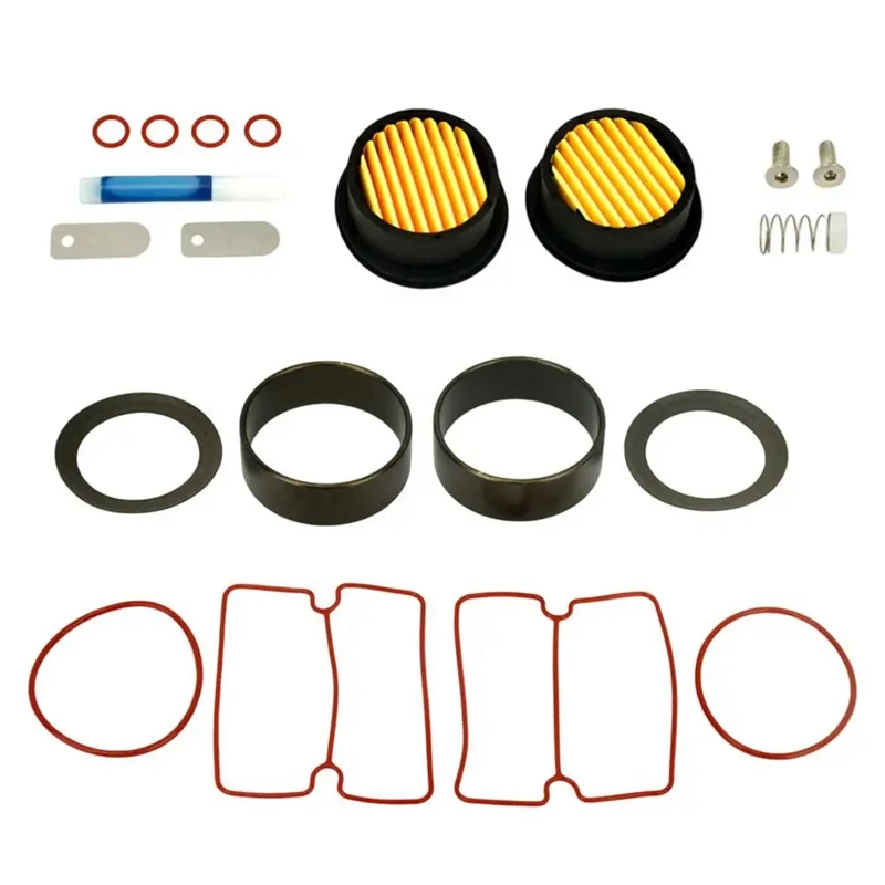 Kit di riparazione del compressore d'aria silenzioso senza olio X750w Kit parti del compressore d'aria silenzioso senza olio Andrepair. Anello cilindro pistone