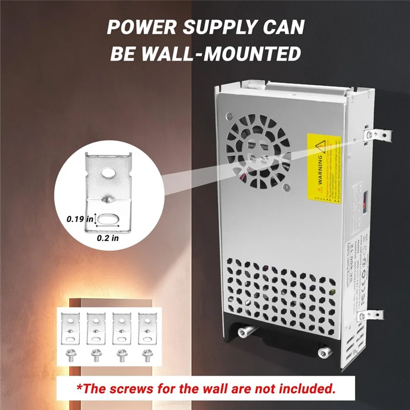 M12K-مزود الطاقة، 110 فولت التيار المتناوب إلى 12 فولت تيار مستمر محول 12 فولت 600 واط 50A تيار مستمر محول التبديل لشريط LED ، شاشة LCD محول القابس الولايات المتحدة