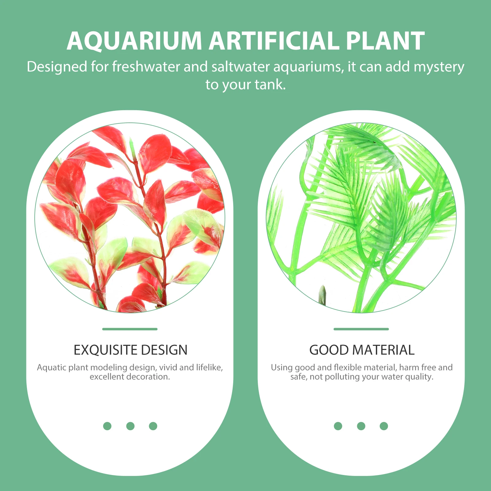 

7 Pcs Artificial Aquarium Plants Decorative Fish Tank Supply Lightweight Compact Grass Accessories Fake Water Grass