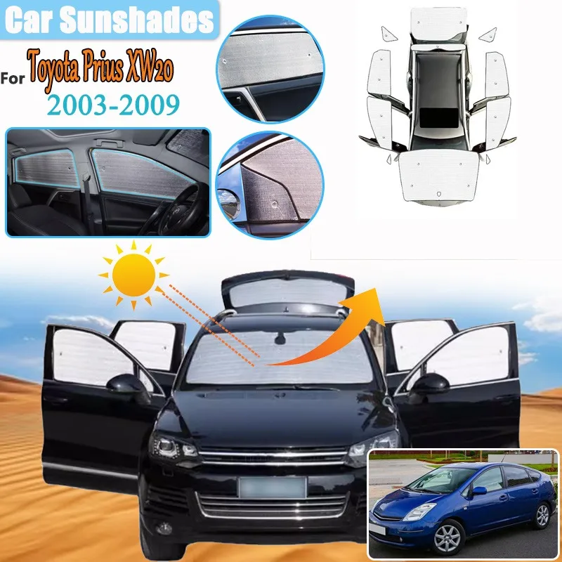 

For Toyota Prius XW20 2003~2009 2006 Car Sunshade Anti-UV Sun Visor Window Sunscreen Windshield Visors Mosquitos Auto Accessorie