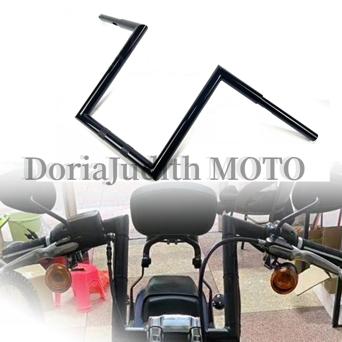 For Harley Dyna Soft tail Low Rider Breakout Fat boy Street Bob NIGHT ROD V-Rod XL883 Motorcycle 1-1/4 inch Narrow Z handlebars