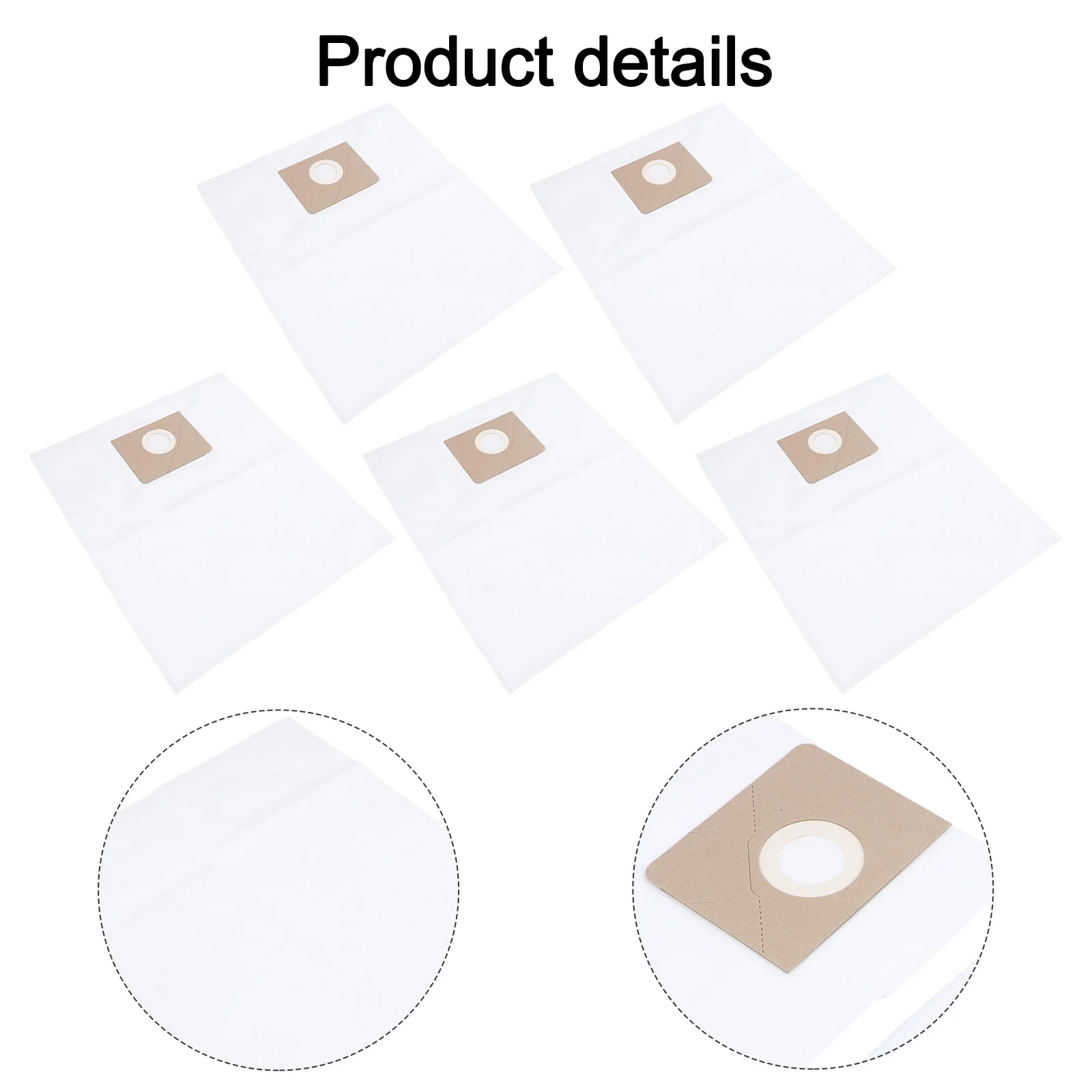 

Dust Bag Set Vacuum Cleaner Bags Advanced Filtration Technology Five Pack Value 41.5*48.5cm For Karcher NT 48 1