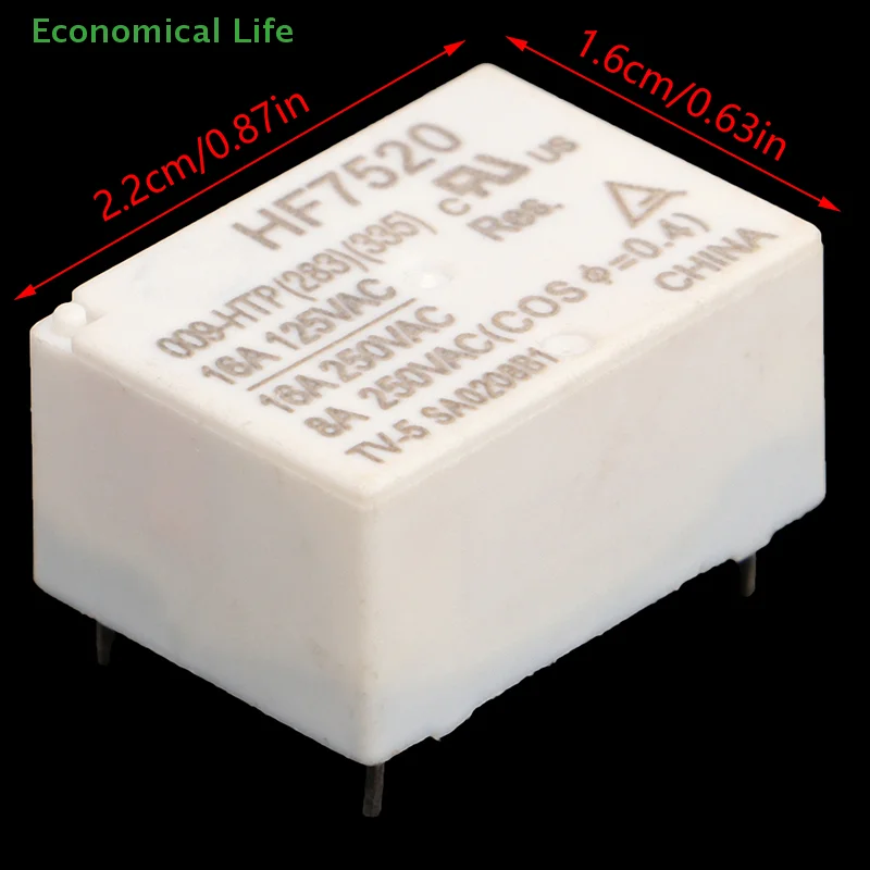 HF7520 / 009-HTP High Load 10A / 16A Normally Open 4-Pin Millet Constant Temperature Electric Heating Kettle Relay