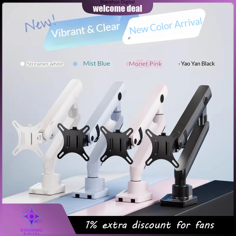 

Кронштейн Brateck для монитора с большой несущей способностью, механический кронштейн для мониторов 17-40 дюймов, незаменимый для киберспортивной комнаты