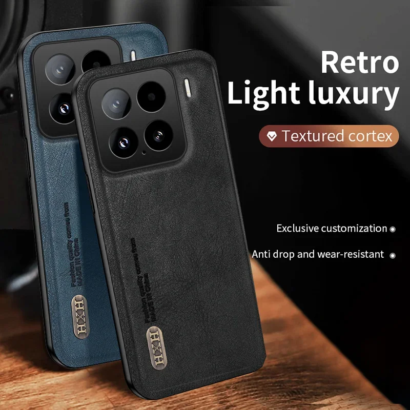

Back Leather Case for Xiaomi 15 Skin Feel Case Camera Lens Protection Cover Xiaomi 14T 14 Pro 14 Ultra Phone Funda Xiaomi 15 Pro
