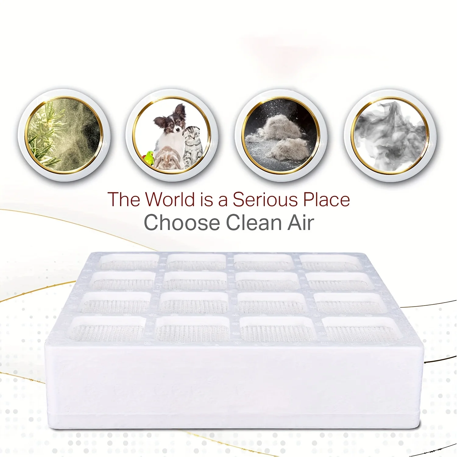 

Ultra Premium Genuine Crystalline Pre Filter - 1pc, Scientifically Tested Replacement Filter For IQAir HealthPro Series Air Puri