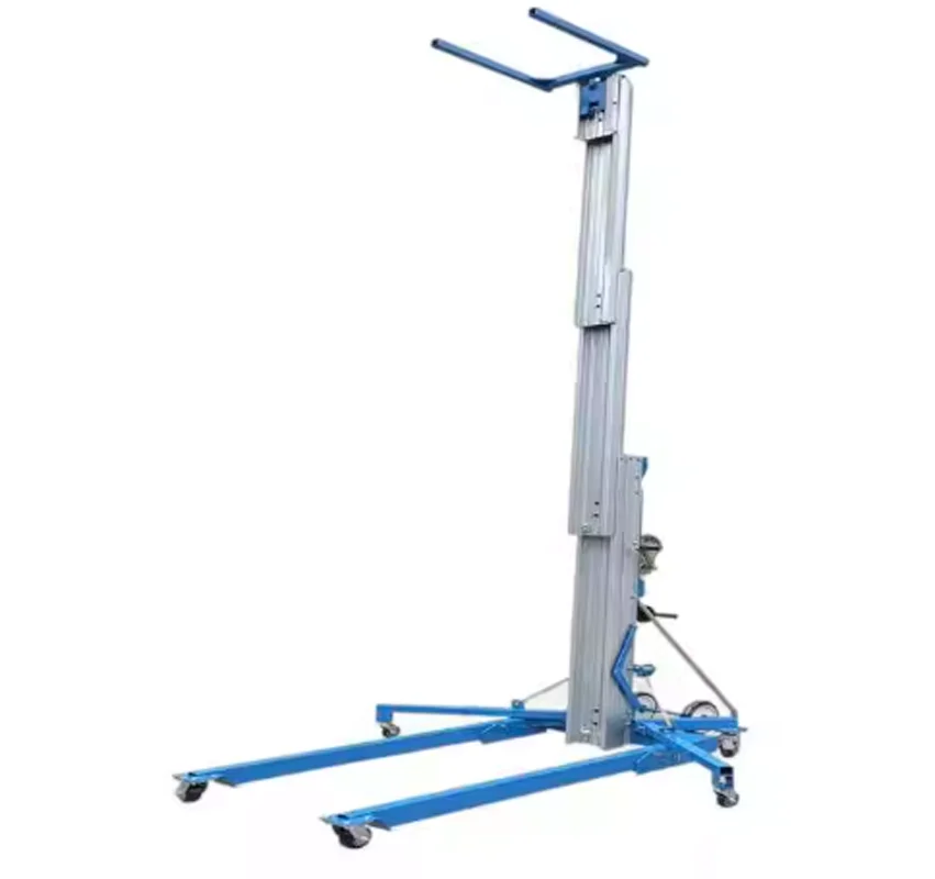 200kg Portable Lifter Tower Lifting Line Array Heavy Duty Truss Lift Tower Manual Aluminum Lift Manual Full Rise Customized