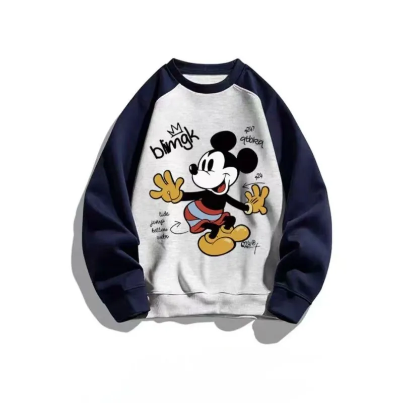 

Autumn Clothing New Arrival Top Fashion Pullovers Casual Cotton Cartoon Print Short Mickey Mouse O-neck Women Sweatshirts