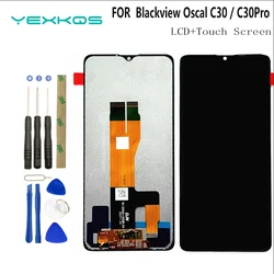 NewFor Blackview Oscal C30 C30 Pro Display LCD Touch Screen Sensor Panel Digitizer in vetro assemblaggio completo sostituzione Display anteriore