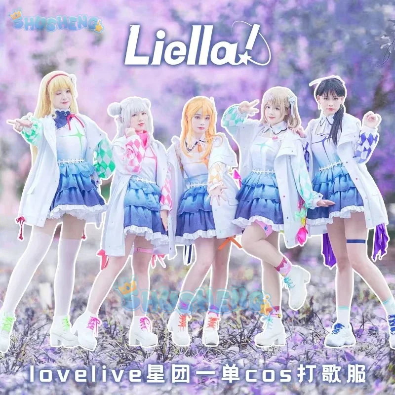 LoveLive!SuperStar!!  Team Liella Shibuya Kanon,Arashi Chisato Tang Keke,Hazuki Ren Heanna Sumire Cosplay Costume Halloween Set