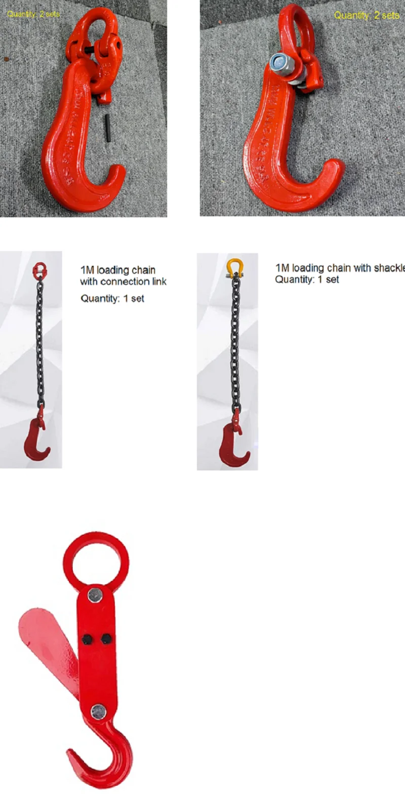 1Ton-5.4T G80 Loading and unloading pipe pile hook for lifting cement pipe pile Thin strong Concrete C plate hook forged