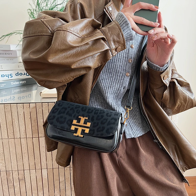 

Functional Crossbody Bag for Travel Office Daily Use Faux Suede Material Water Resistant Multiple Pockets