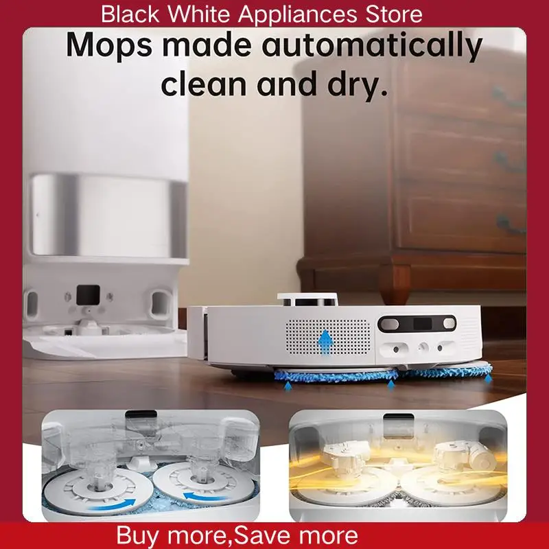 ل Dreame Bot L10S الترا جهاز آلي لتنظيف الأتربة استبدال ممسحة الوسادة ممسحة الملابس اكسسوارات القماش الأبيض 20 قطعة