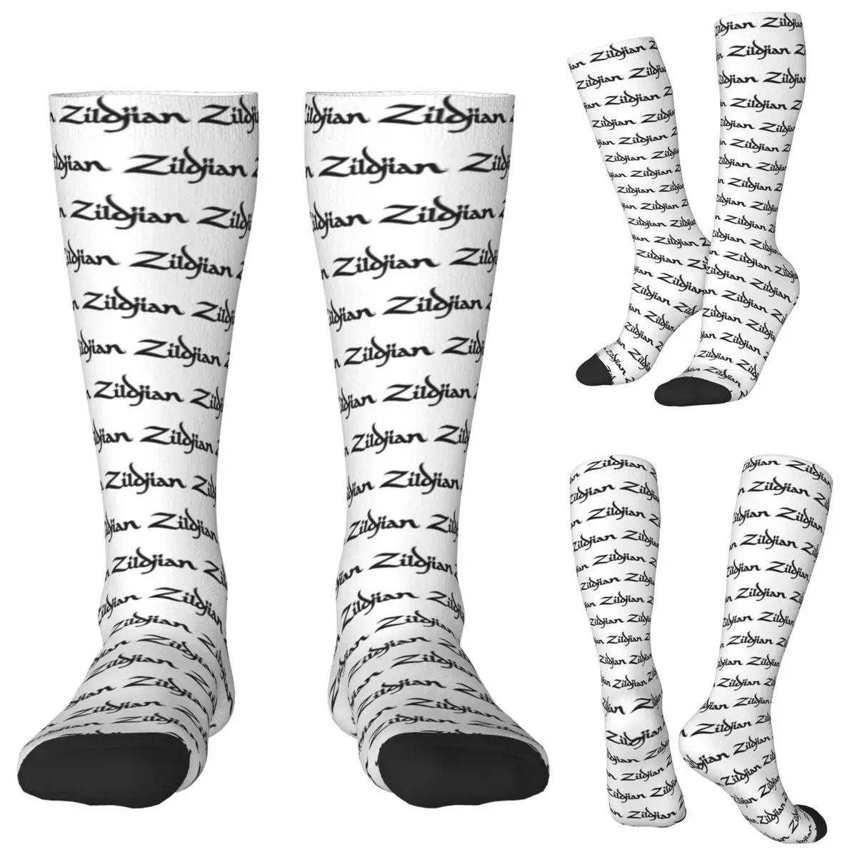 

Zildjian Барабаны Барабанщик Барабан Музыкальные тарелки Ударные носки Чулки Харадзюку Всесезонные длинные носки Аксессуары для мужчин и женщин