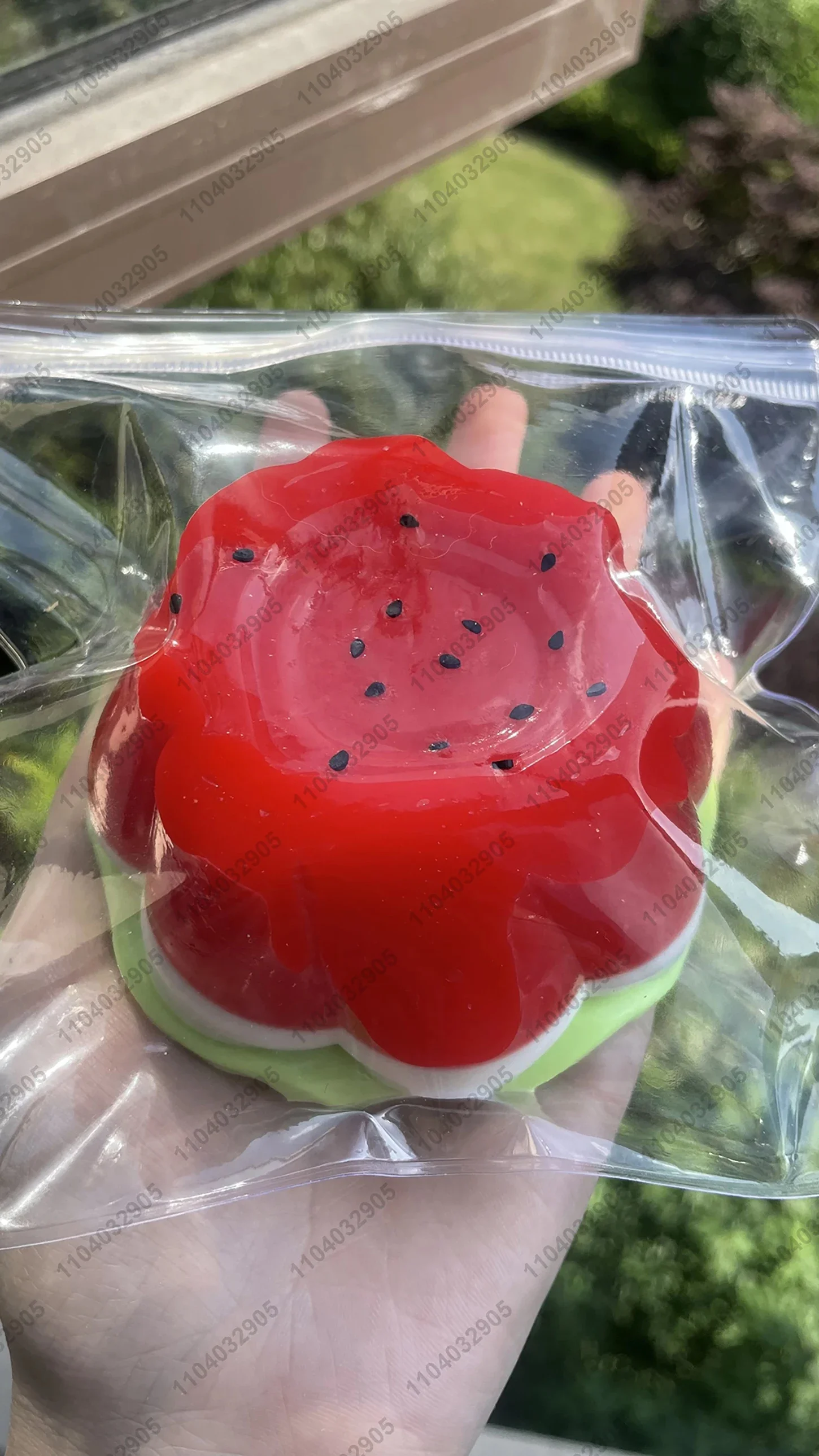 Big Watermelon Pudding Silicone Taba Squishy 0.26KG Big Fat Jelly Pudding Cute Pudding Squishy Hand Relax Stress Release Toy