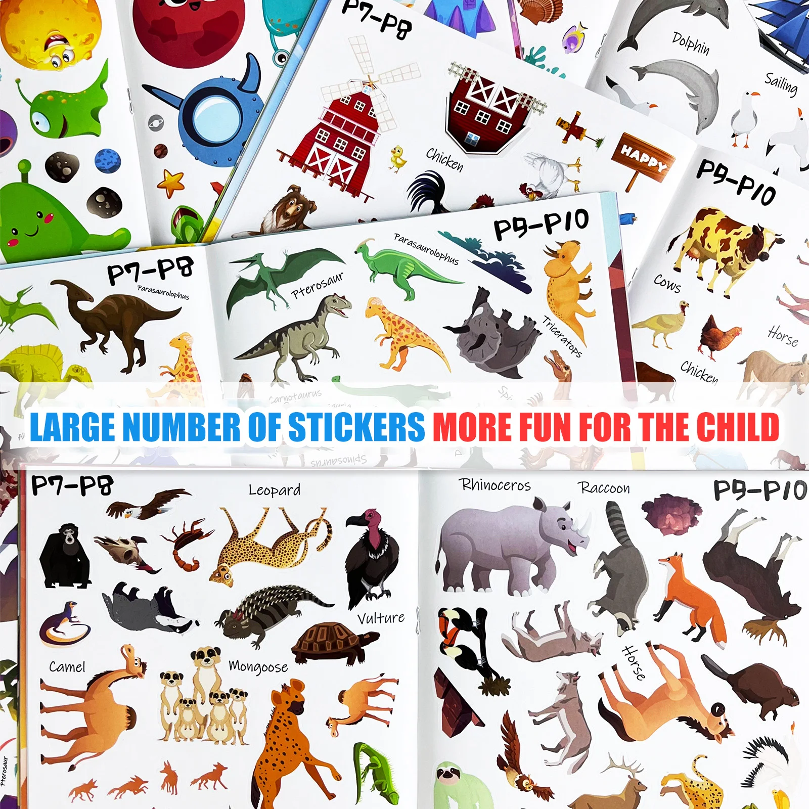 New Sticker Book Focus Potential Development Stickers Children Enlightenment Baby Early Education Book