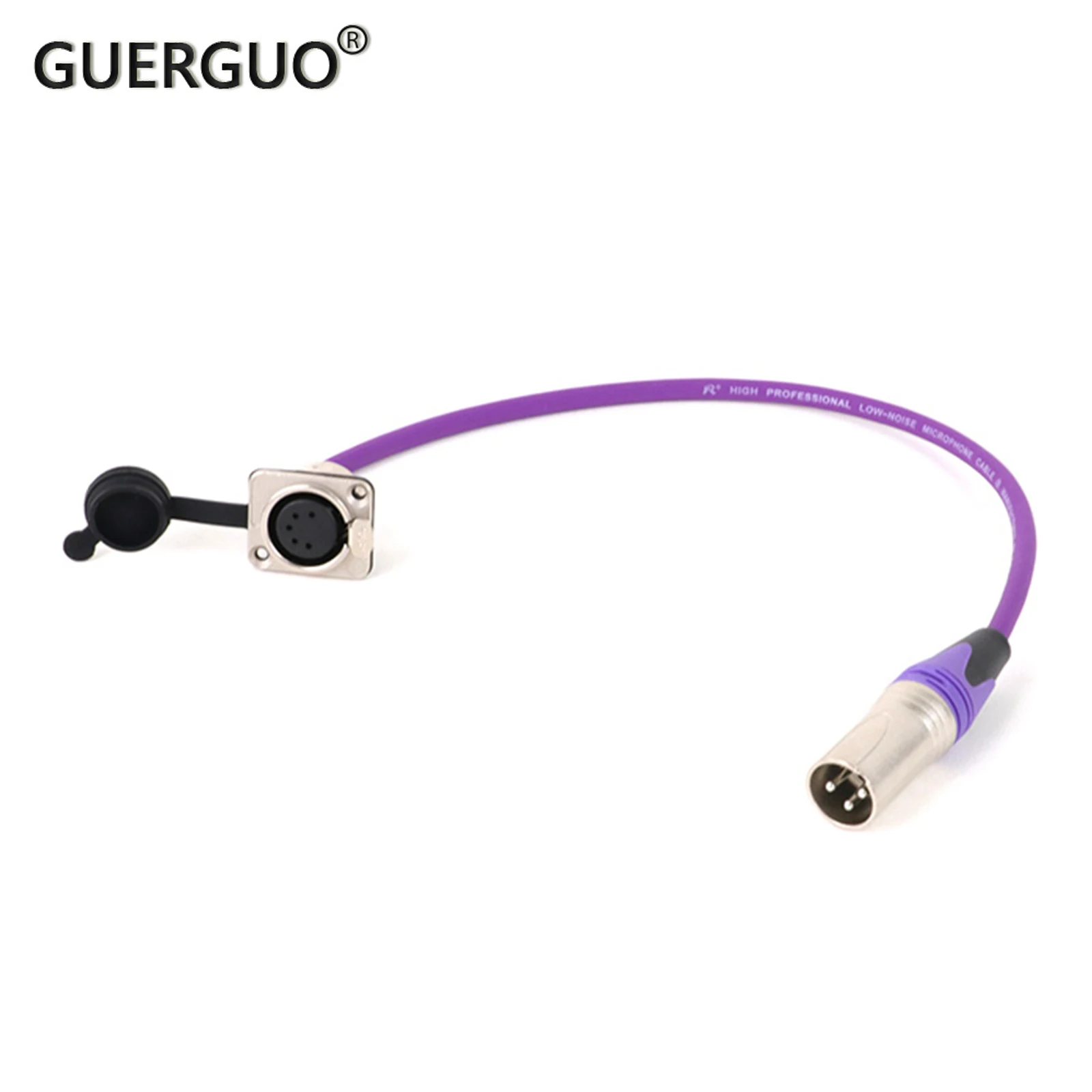 

5Pin D-Type XLR Female Panel Mount to 3Pin XLR Male Connector Adaptor Audio Colorful Cable for Microphone Mixer 0.3M-15M