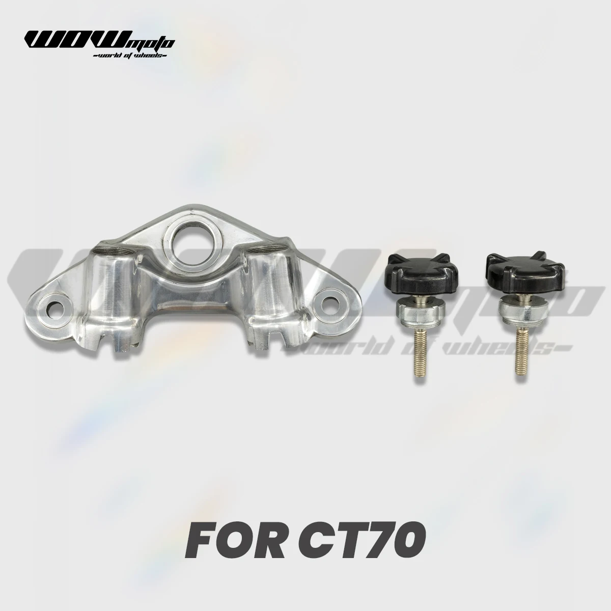 

Mini Moto Handlebar Mount For DAX CT70 ST70 | Billet CNC Folding Triple Clamp With Knob | Custom Motorcycle Steering Parts