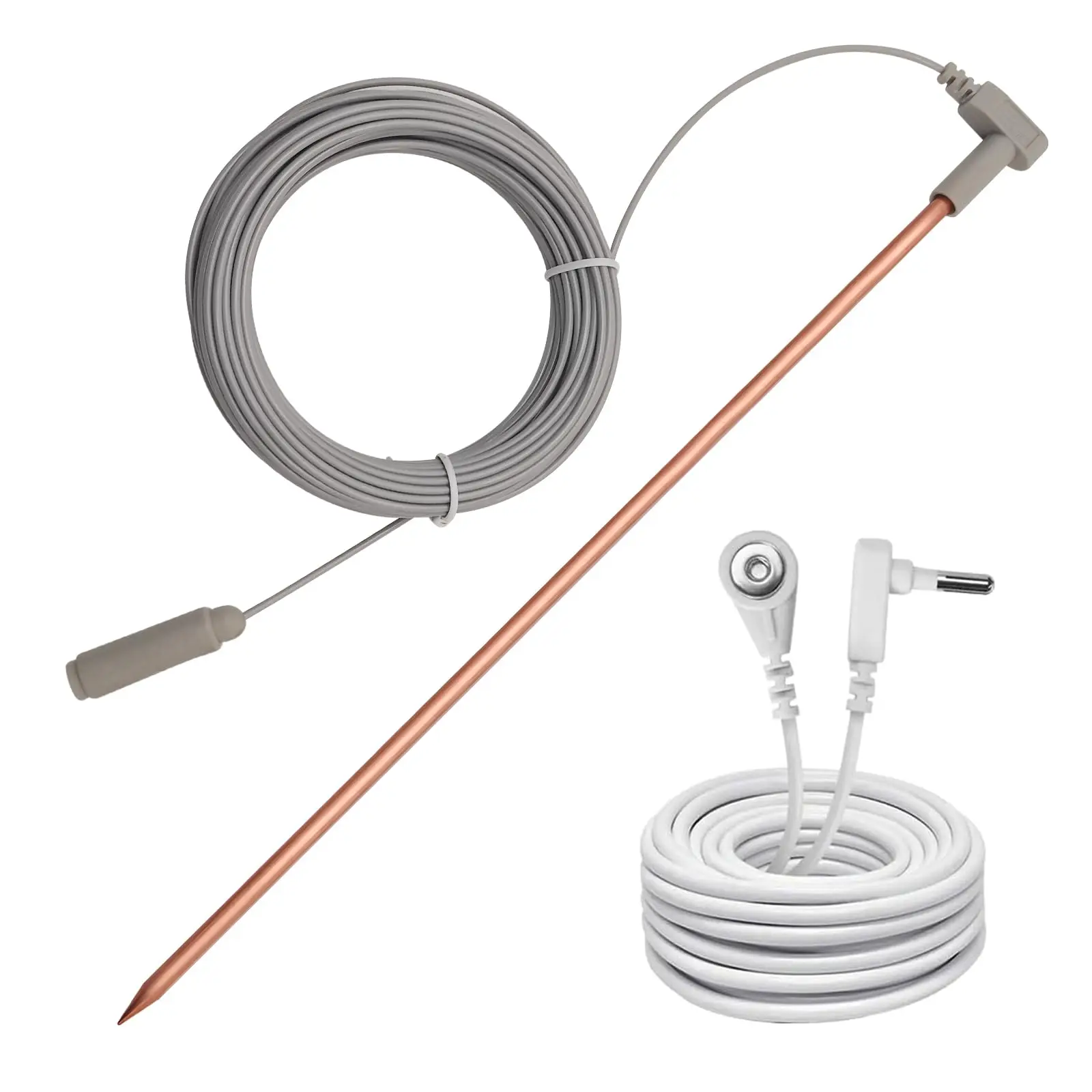 Premium Copper Grounding Rod Kit-Ultra-Conductive for Mats- Portable Earthing Solution for Optimal Ground Connection