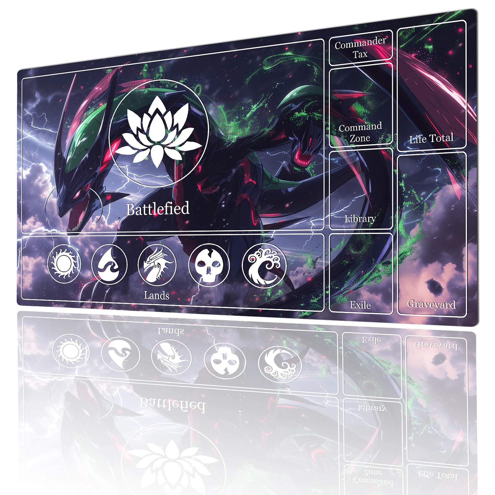 

Giant mechanical dragon mouse pad playmat Magic Trading card battle gaming mats pc accessories rubber anti-slip edge-locking