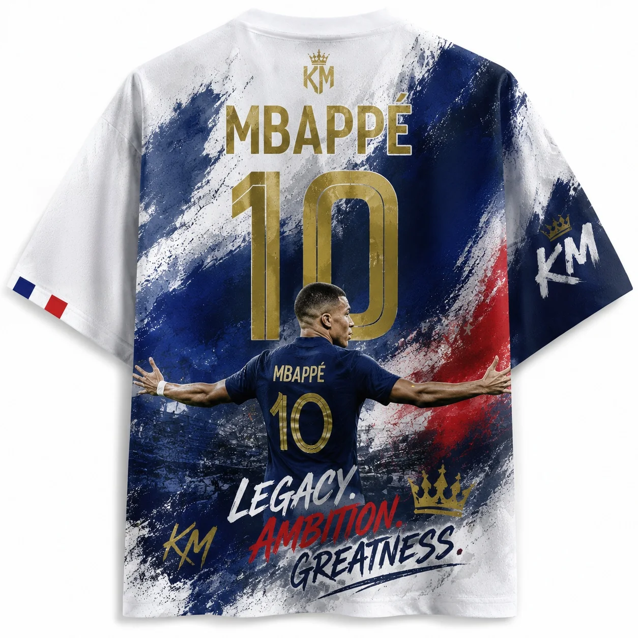 2026 French Summer Jersey Special Edition Male and Female Fan Commemorative Breathable Loose T-shirt