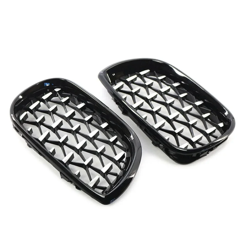 XVIP Gloss Single Line Style Front Nieren-Renngitter für BMW 3er E46 325i 4-Türer 2002–2004 obere Grills im Diamanten-Stil – Detail 14