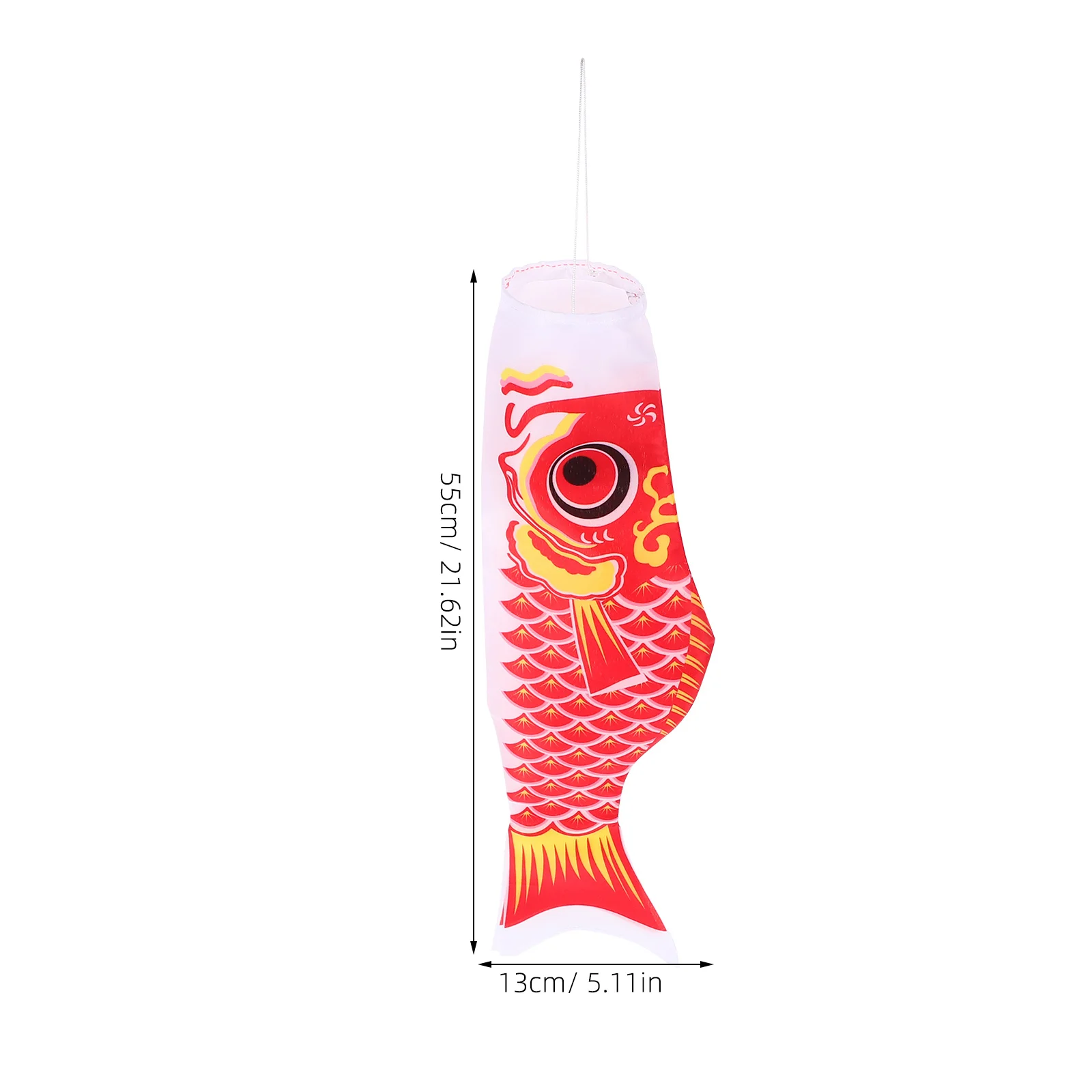 

5pcs Carp Streamer Flags Japanese Style Fish Garden Decoration Outdoor Funny Fish Flags Light Sturdy Satin Vibrant Graphics