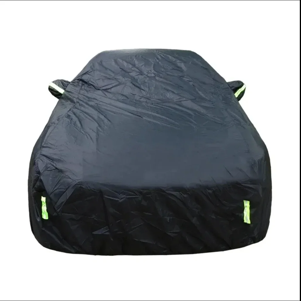 Suv/sedan Full Automatic Car Cover Tent Outdoor Waterproof Sun Rain Snow Protection Uv Car Zipper Design Black Car Case