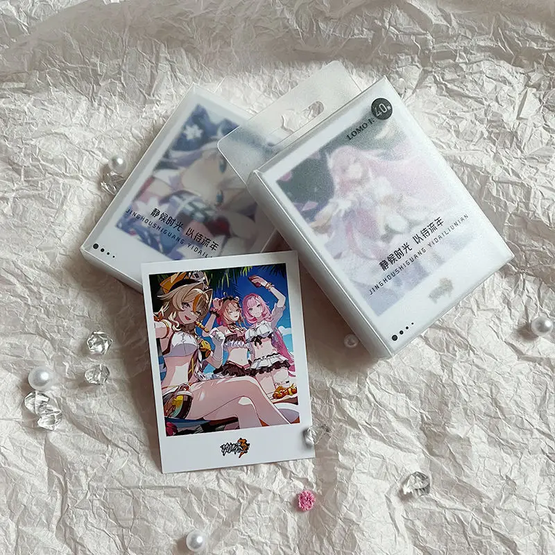 Honkai Impact-Tarjeta Lomo de 5,8x7,8 cm, tarjetas fotográficas de álbum pequeño impresas en HD para tarjeta postal de colección de Fans, Valkyrie, 3-40 piezas por juego