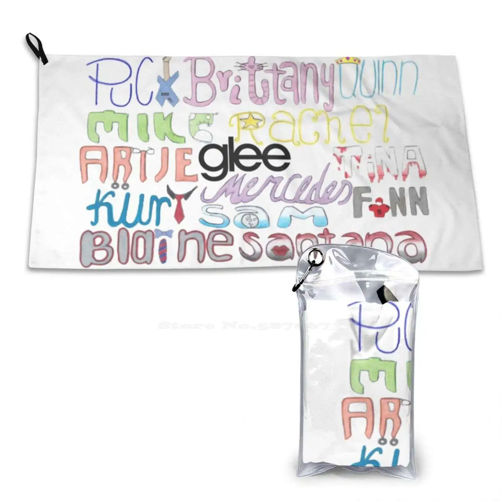 

Glee большое индивидуальное мягкое полотенце для дома и улицы Glee Santana Lopez