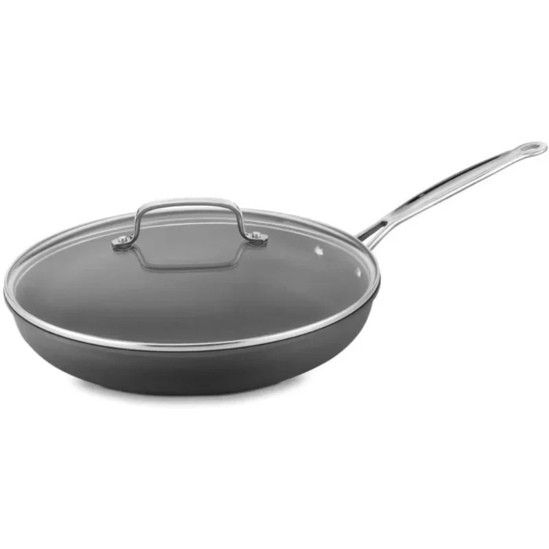 12-Inch Skillet, Nonstick-Hard-Anodized with Glass Cover, 622-30GP1