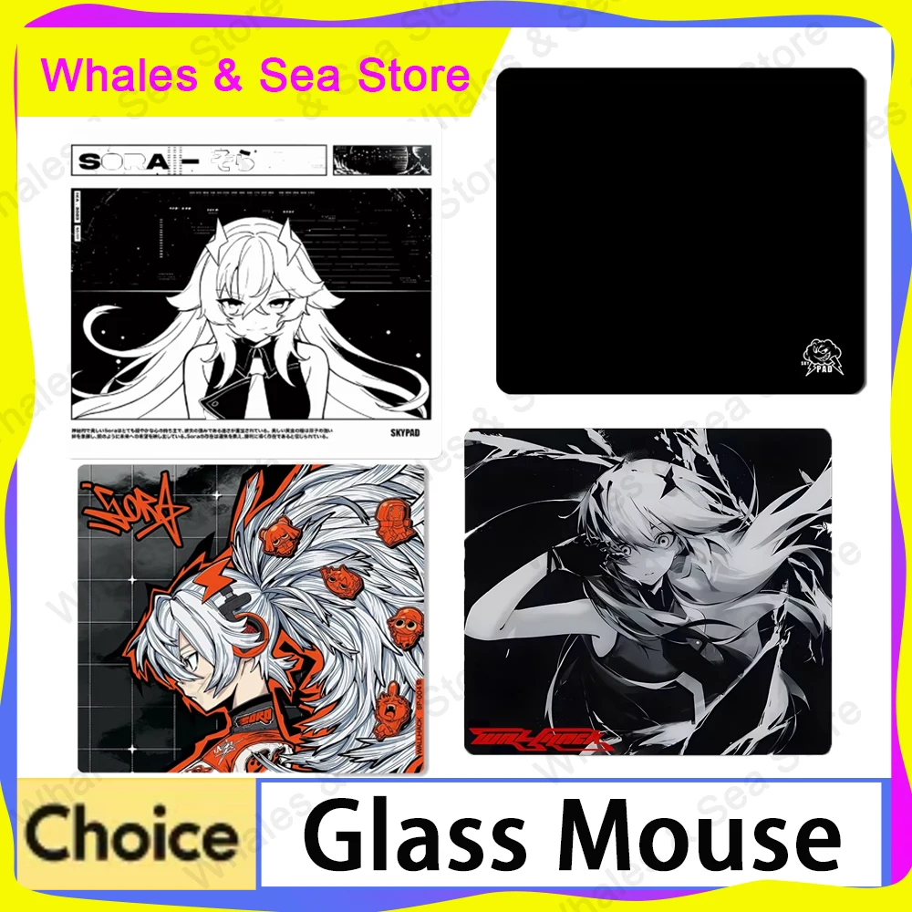 

Skypad SORA Glass Gaming Mouse Pad YUME Smooth Frosted Surface Desk Mat Tempered Upgrade FPS Office Custom Gaming Accessories