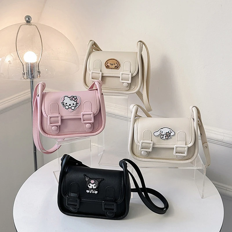 حقيبة سانريو كورومي كامبريدج حقيبة كتف مطرزة لطيفة حقيبة كتف بريبي حقيبة كروس للتنقل اليومي