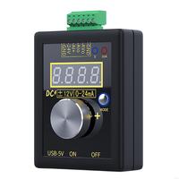 F26C 0-5V 0-10V 4-20mA Adjustable Voltage Current Simulator Portable Calibrator Rechargeable Analog Safe & Convenient Wiring
