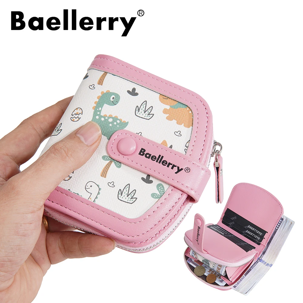 

New Women Zipper Wallets High Quality Card Holder Buckle Classic Zipper Female Coin Purses Simple Cute Wallet For Girls