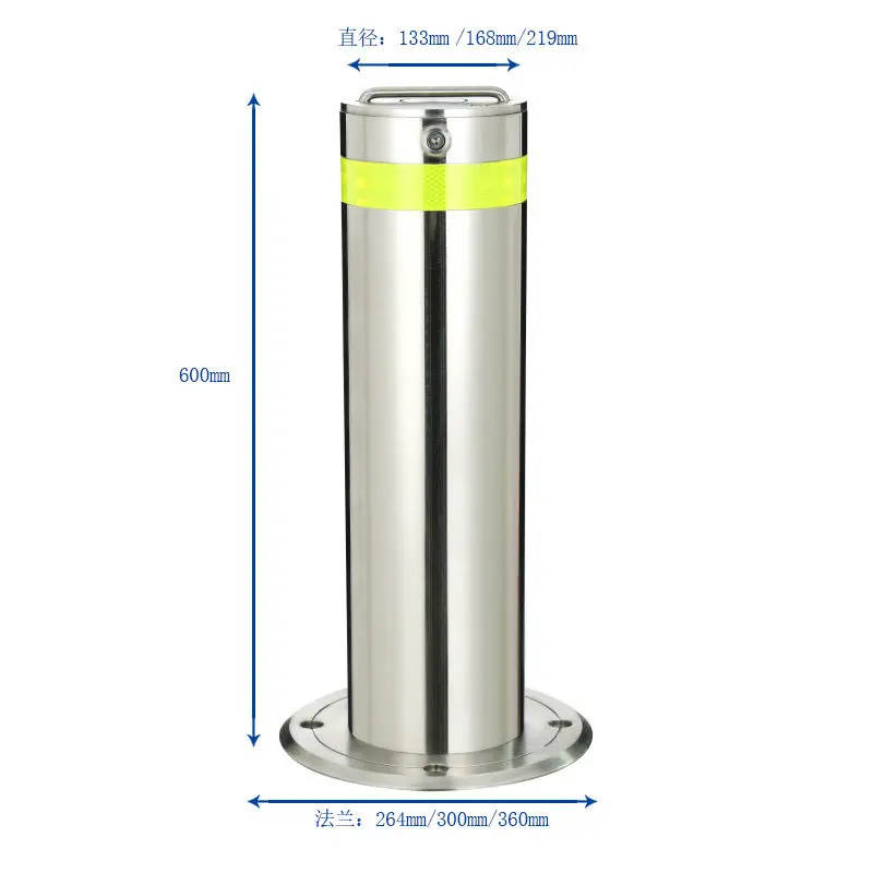 Remote Control Hydraulic Retractable Bollard Automatic Rising Post Outdoor Road Parking Vehicle Access Control Security Barrier