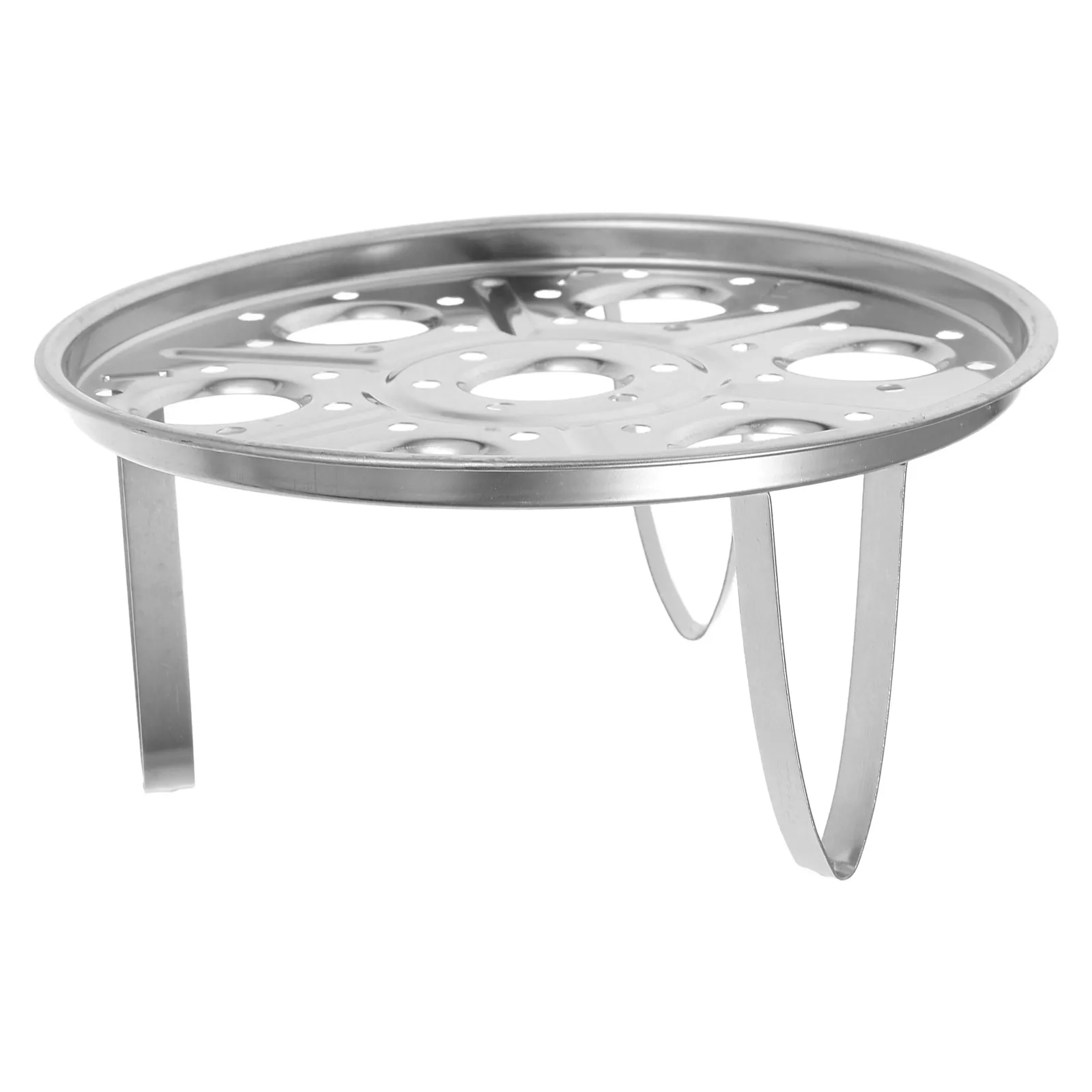 

Egg Steamer Rack 430 Stainless Steel Tripod Design Heat Insulation Bag Rice Cooker Roasting Stand Vegetables Food Grade Basket