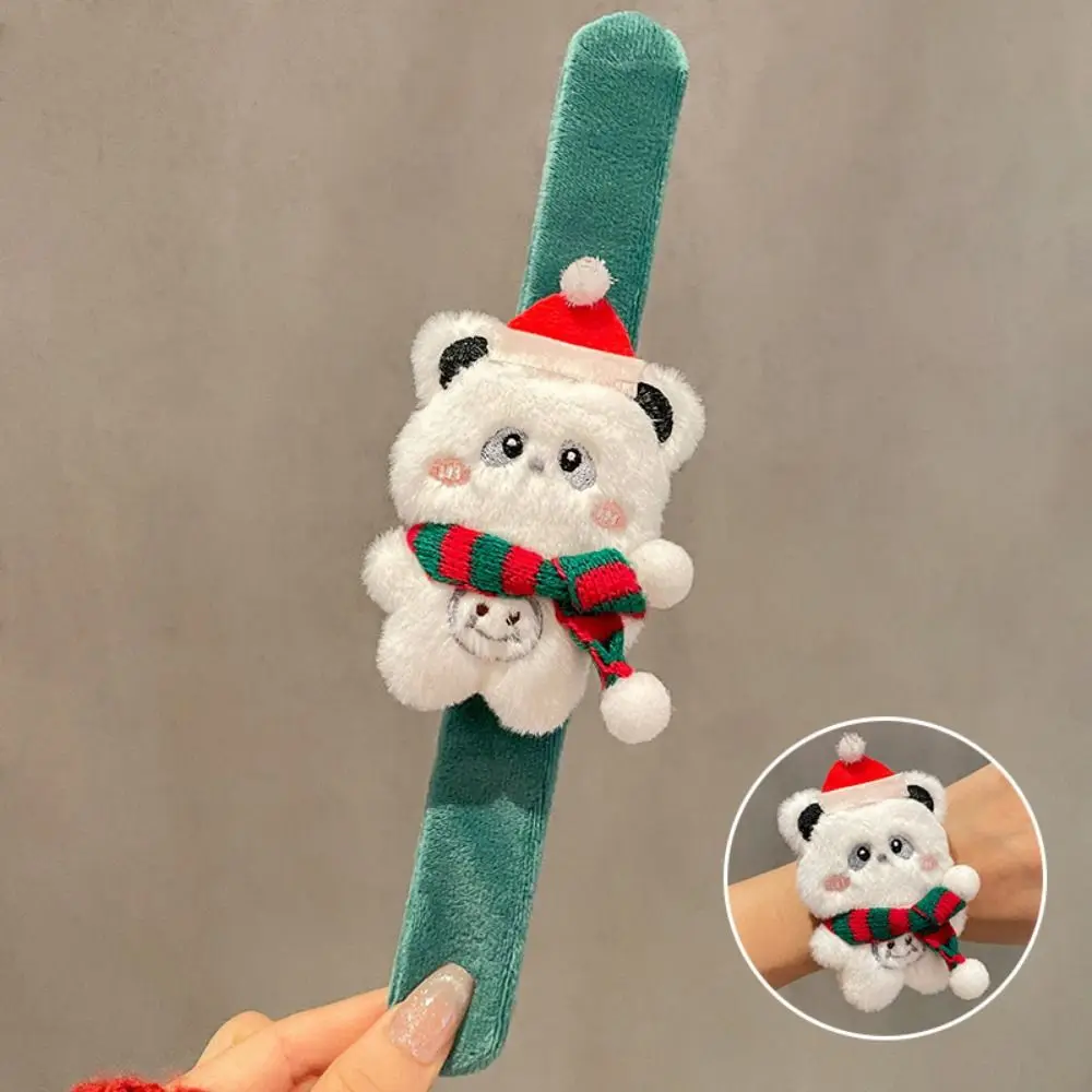 Creative Christmas Clapper Wrist Strap Cute Multicolour Cartoon Animal Wrist Band Filled Cotton Three-dimensional
