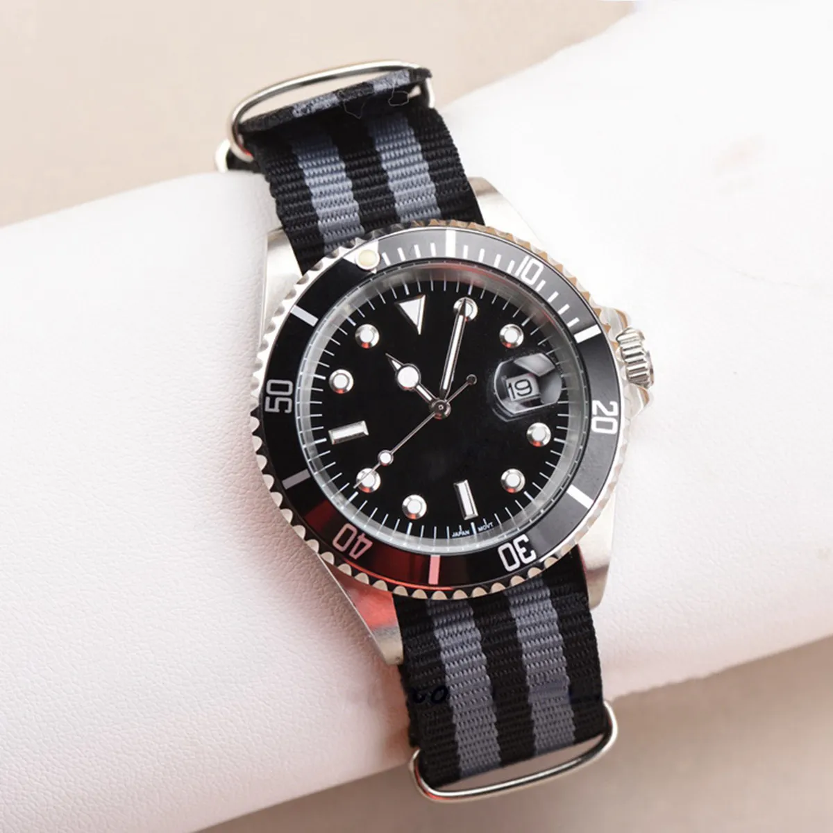 22Mm Nylon Watch Band Heavy Duty Mechanically Braided Comfortable Breathable Odor Free Seamless Welding for Sports Outdoor